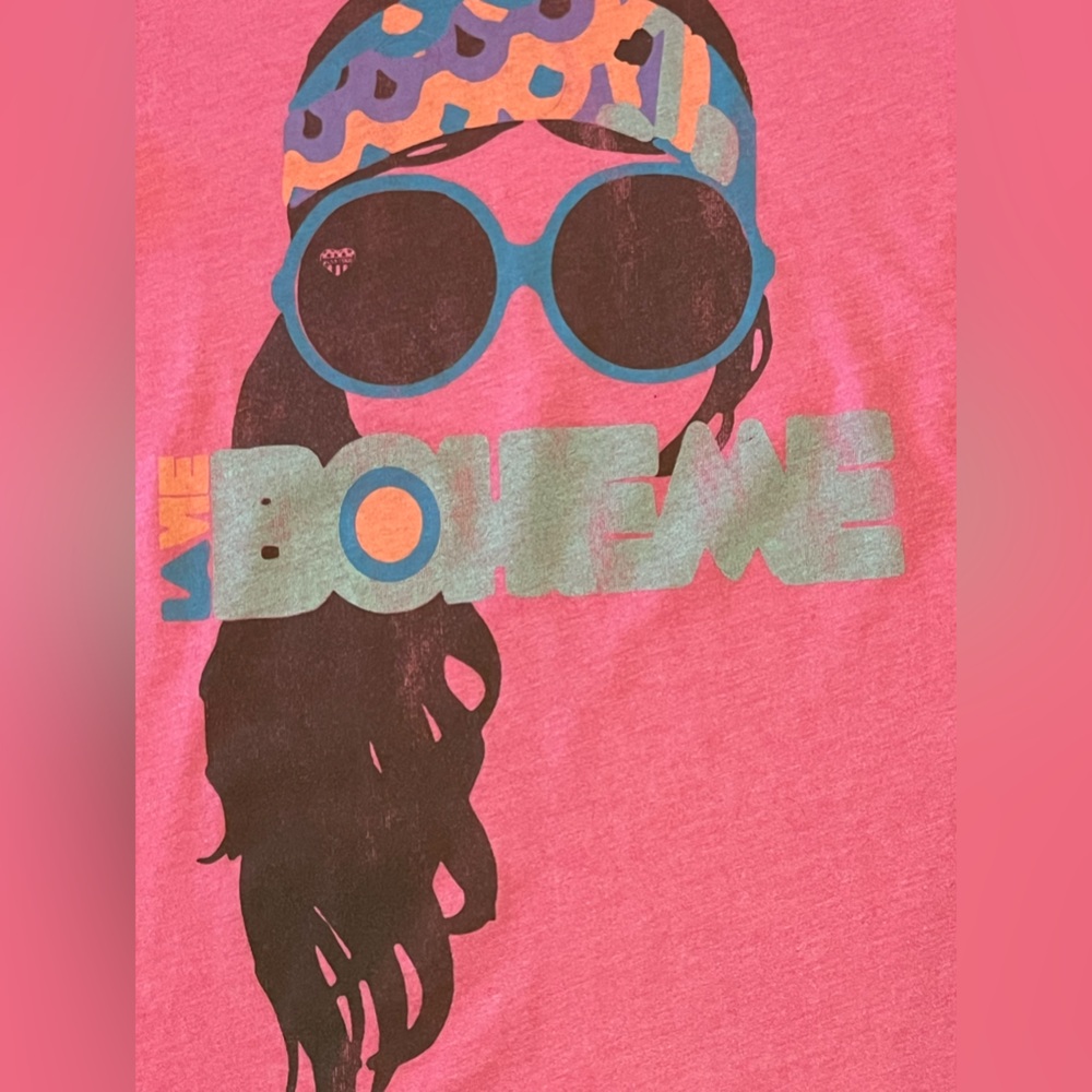 Junk Food La Vie Boheme (The Bohemian Life) Face Pink Shirt Size Small - Picture 3 of 7